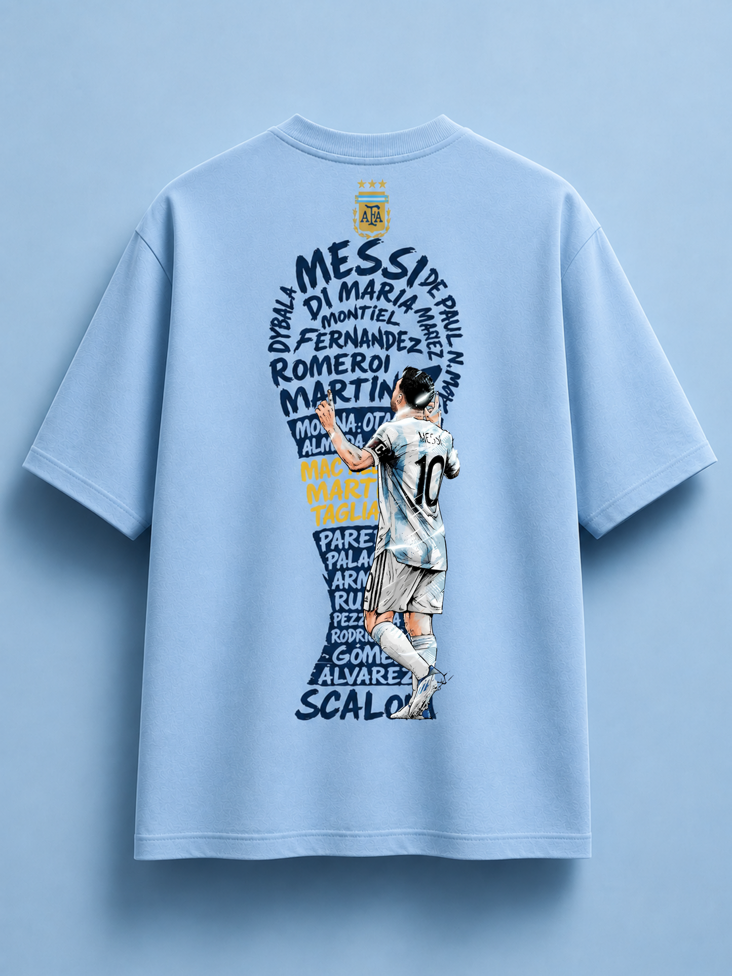 Argentina Legends Oversized T-Shirt (Sky Blue) – Unisex