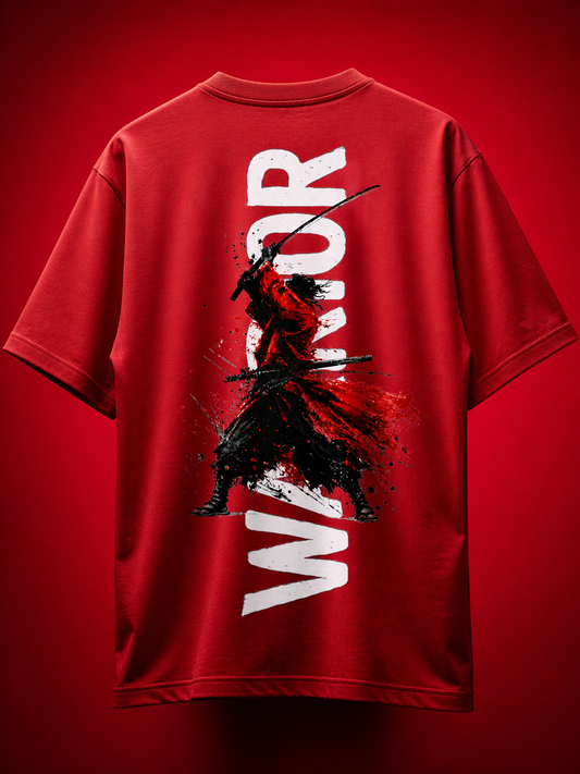 Ronin Warrior Oversized T-Shirt (Fire Red) – Unisex
